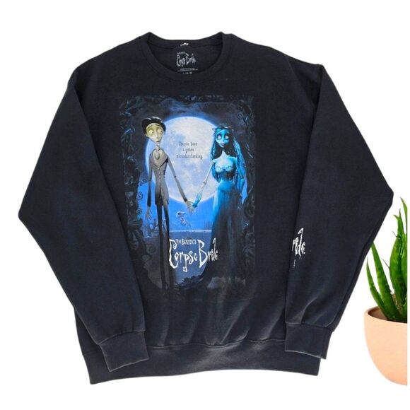Nightmare Before Christmas Unisex Corpse Bride Sweatshirt Black Large - Picture 4 of 6